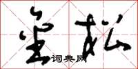 刘少英金松草书怎么写
