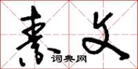 刘少英素文草书怎么写