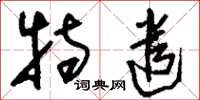 刘少英特遣草书怎么写