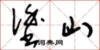 刘少英涂山草书怎么写