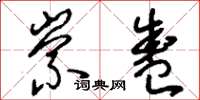刘少英崇盛草书怎么写