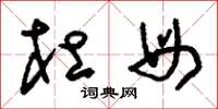 刘少英杜母草书怎么写