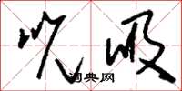刘少英吮吸草书怎么写