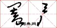 刘少英阖户草书怎么写