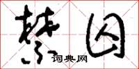 刘少英禁囚草书怎么写
