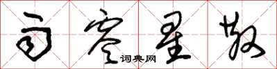 朱锡荣雨零星散草书怎么写