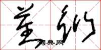 刘少英蕃衍草书怎么写
