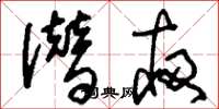 刘少英潜夜草书怎么写
