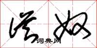 朱锡荣从奴草书怎么写