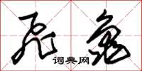 朱锡荣飞龟草书怎么写