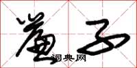 朱锡荣帘子草书怎么写