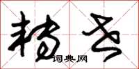 朱锡荣转世草书怎么写