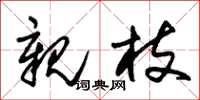 朱锡荣亲枝草书怎么写
