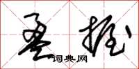 朱锡荣盈握草书怎么写