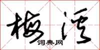 朱锡荣梅溪草书怎么写