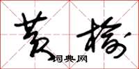 朱锡荣黄榆草书怎么写