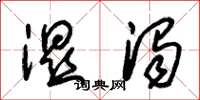 朱锡荣湿浊草书怎么写