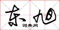 朱锡荣东旭草书怎么写