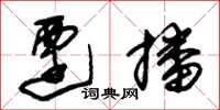 朱锡荣迁播草书怎么写