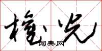 朱锡荣权光草书怎么写