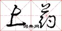 曾庆福上药草书怎么写