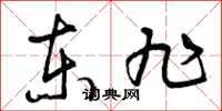 曾庆福东旭草书怎么写