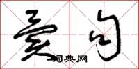曾庆福异句草书怎么写