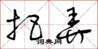 曾庆福把弄草书怎么写