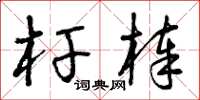曾庆福杆棒草书怎么写