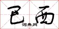 曾庆福巴西草书怎么写