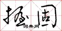 曾庆福握固草书怎么写