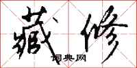 钱沛云藏修行书怎么写