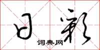 梁锦英日彩草书怎么写