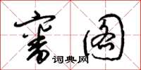 梁锦英审图草书怎么写
