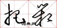 骆恒光把箱草书怎么写