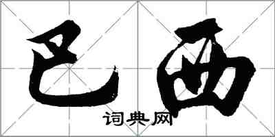 胡问遂巴西行书怎么写
