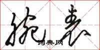 骆恒光腕表草书怎么写