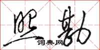 骆恒光照勘草书怎么写