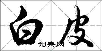 胡问遂白皮行书怎么写