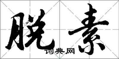 胡问遂脱素行书怎么写