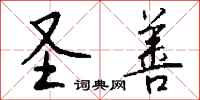 钱沛云圣善行书怎么写