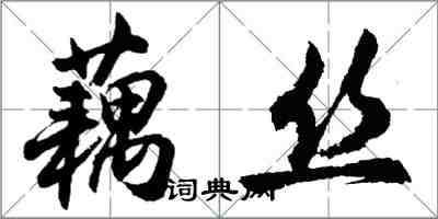 胡问遂藕丝行书怎么写