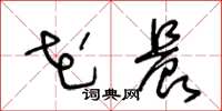 王冬龄花晨草书怎么写