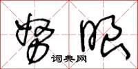 王冬龄努眼草书怎么写