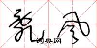 王冬龄乱风草书怎么写