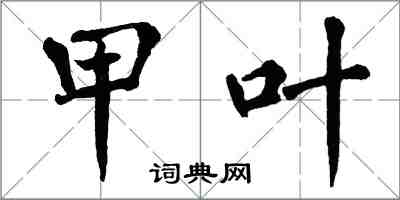 翁闿运甲叶楷书怎么写