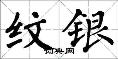 翁闿运纹银楷书怎么写