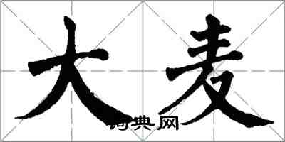 翁闿运大麦楷书怎么写