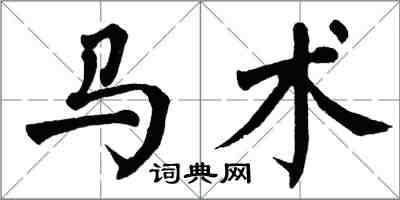 翁闿运马术楷书怎么写