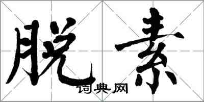 翁闿运脱素楷书怎么写